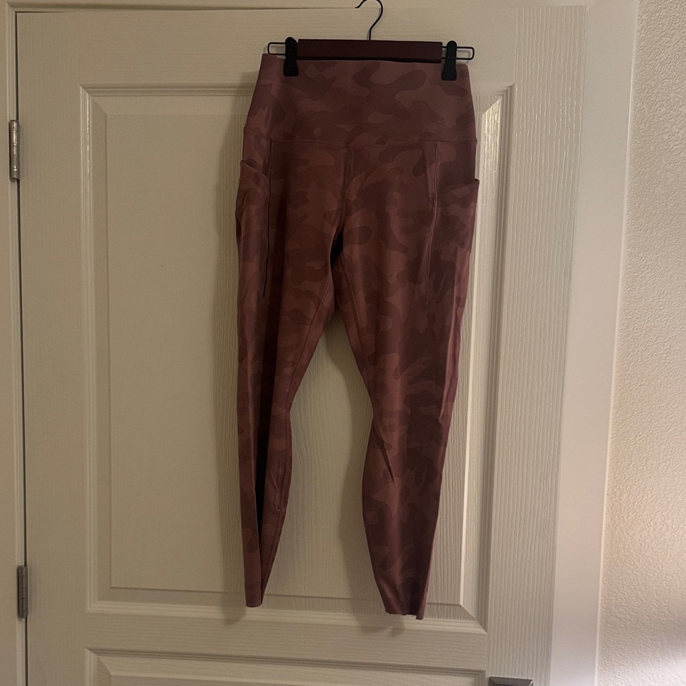 Nike pink Camo Print Leggings